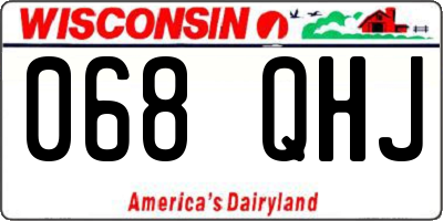 WI license plate 068QHJ