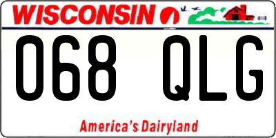 WI license plate 068QLG