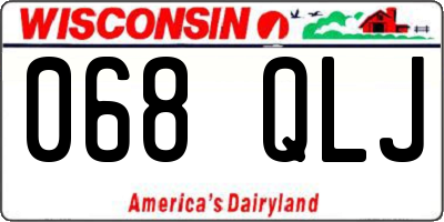WI license plate 068QLJ