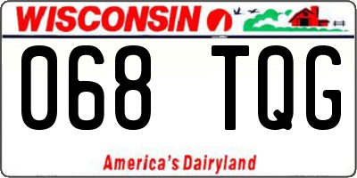 WI license plate 068TQG