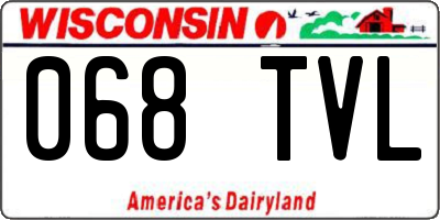 WI license plate 068TVL