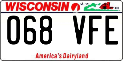 WI license plate 068VFE