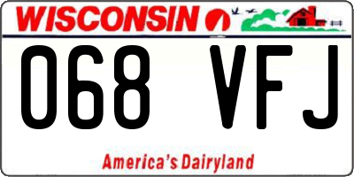 WI license plate 068VFJ