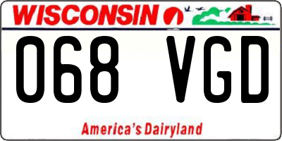 WI license plate 068VGD