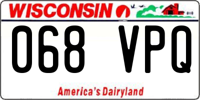 WI license plate 068VPQ
