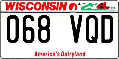 WI license plate 068VQD