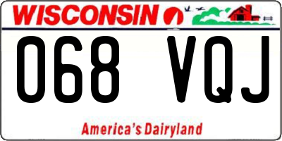 WI license plate 068VQJ