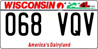 WI license plate 068VQV