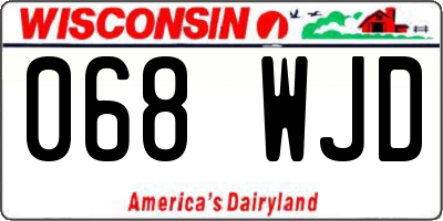 WI license plate 068WJD