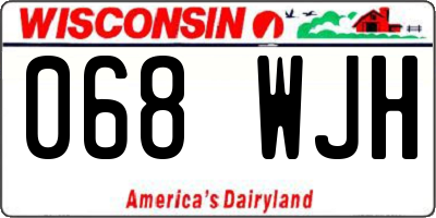 WI license plate 068WJH