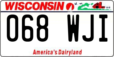 WI license plate 068WJI