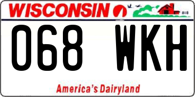 WI license plate 068WKH