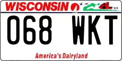 WI license plate 068WKT