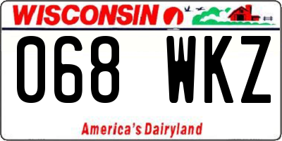 WI license plate 068WKZ