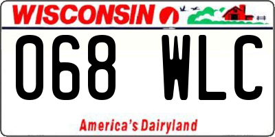 WI license plate 068WLC