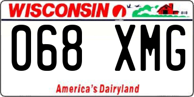 WI license plate 068XMG