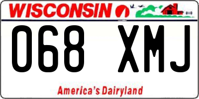 WI license plate 068XMJ
