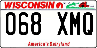 WI license plate 068XMQ