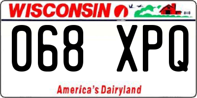 WI license plate 068XPQ