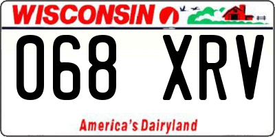 WI license plate 068XRV