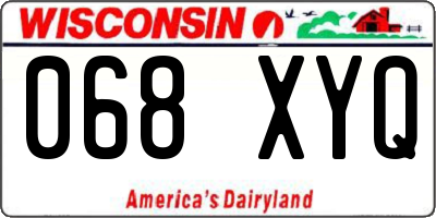 WI license plate 068XYQ