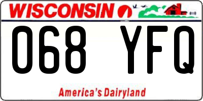 WI license plate 068YFQ