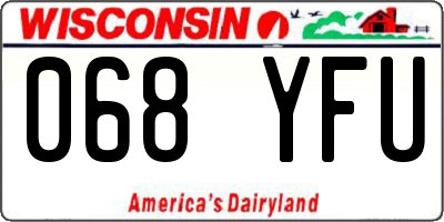 WI license plate 068YFU