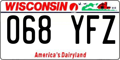 WI license plate 068YFZ