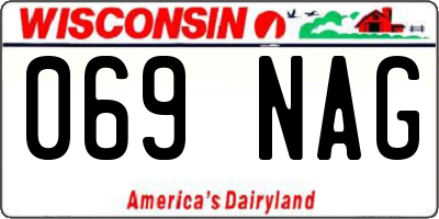 WI license plate 069NAG