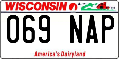 WI license plate 069NAP