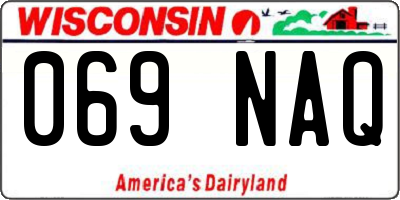 WI license plate 069NAQ