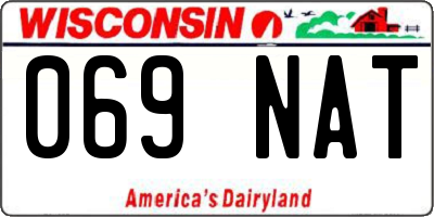 WI license plate 069NAT