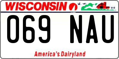 WI license plate 069NAU