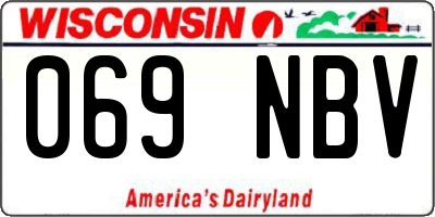 WI license plate 069NBV