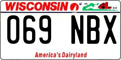 WI license plate 069NBX