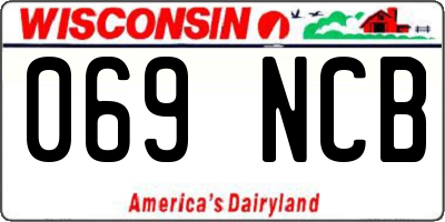 WI license plate 069NCB