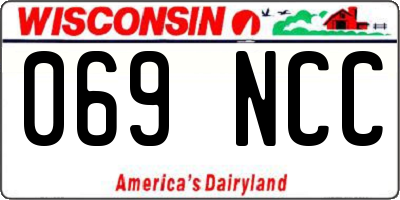 WI license plate 069NCC