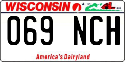 WI license plate 069NCH