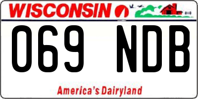 WI license plate 069NDB