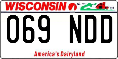 WI license plate 069NDD