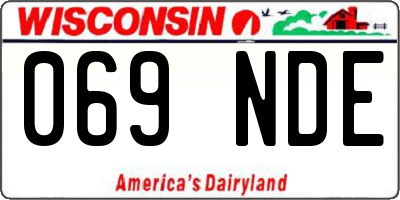 WI license plate 069NDE