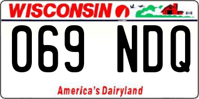 WI license plate 069NDQ
