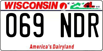 WI license plate 069NDR