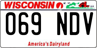 WI license plate 069NDV