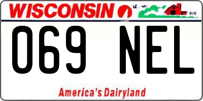 WI license plate 069NEL