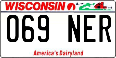 WI license plate 069NER