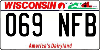 WI license plate 069NFB