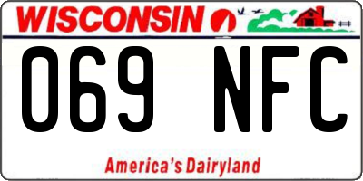 WI license plate 069NFC