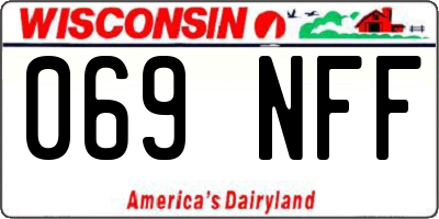 WI license plate 069NFF
