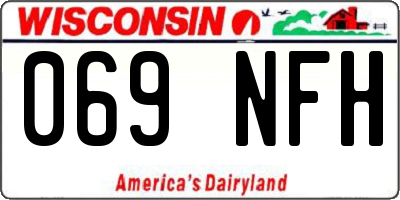 WI license plate 069NFH